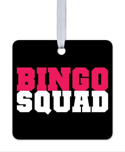 bingo squad bold team black stickers, magnet
