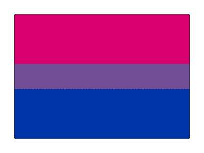 bisexual pride flag lgbt colors vibrant bright stickers, magnet