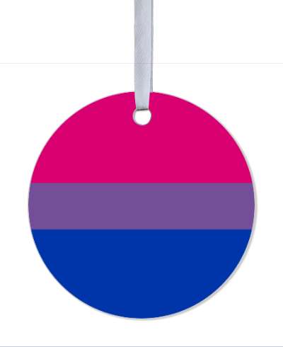 bisexual pride flag lgbt metal circle stickers, magnet