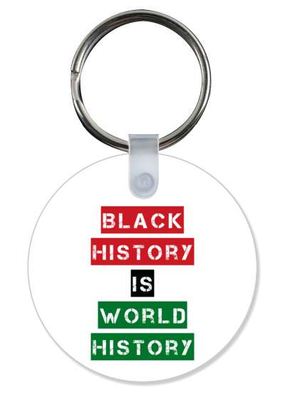 black history is world history stencil rectangles stickers, magnet