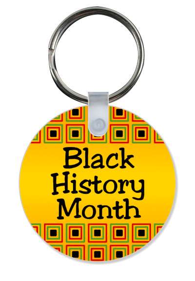 black history month african pattern squares orange stickers, magnet