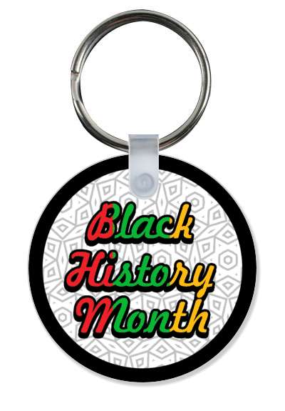 black history month colors flag cursive grey white pattern stickers, magnet