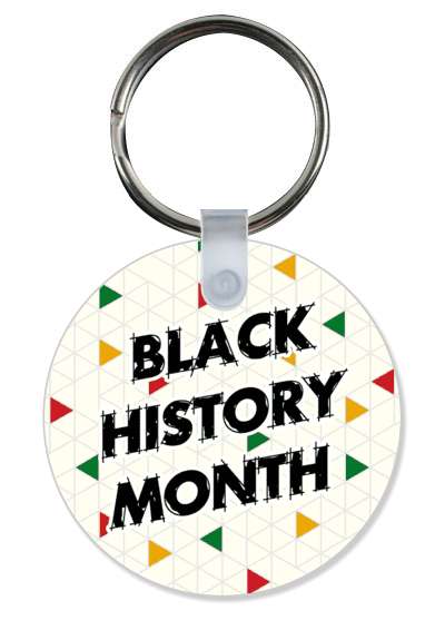 black history month triangles diagonal stylized stickers, magnet
