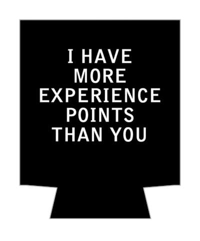 black i have more experience points than you dungeons and dragons dnd stickers, magnet