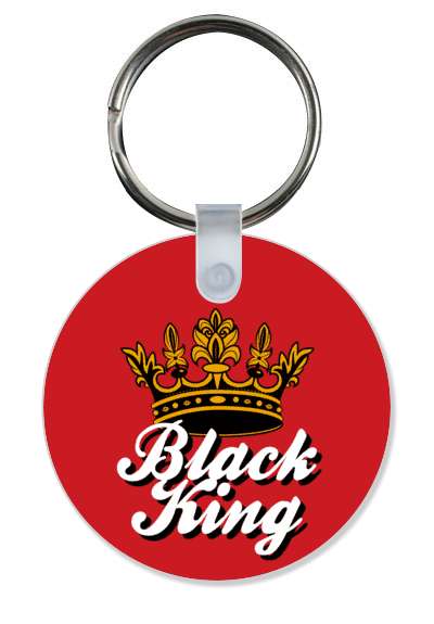 black king pride black history month crown stickers, magnet