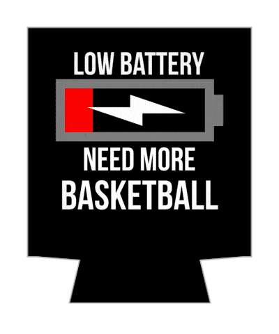 black low battery need more basketball fan recharge stickers, magnet