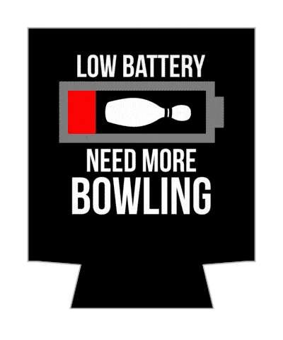 black low battery need more bowling fan recharge stickers, magnet