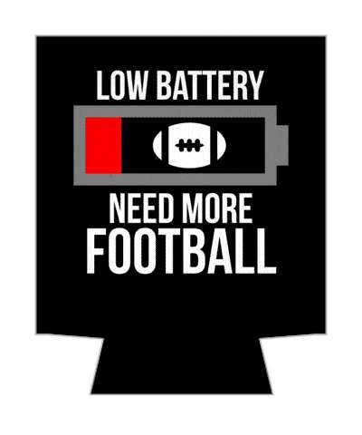 black low battery need more football fan recharge ball stickers, magnet