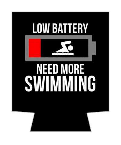black low battery need more swimming recharge fan swimming symbol stickers, magnet