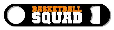 black orange white basketball squad team stickers, magnet