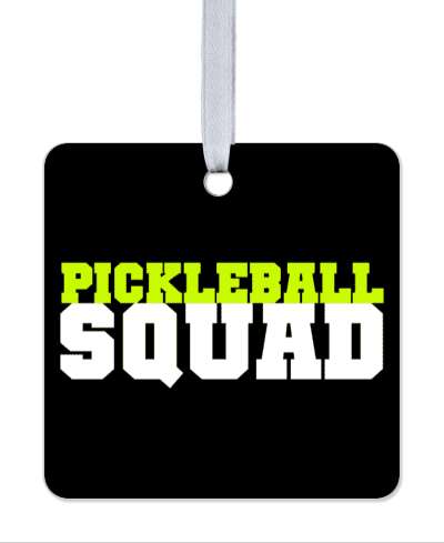 black pickleball squad team bold stickers, magnet