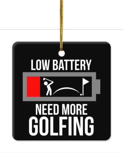 black progress bar low battery need more golfing stickers, magnet