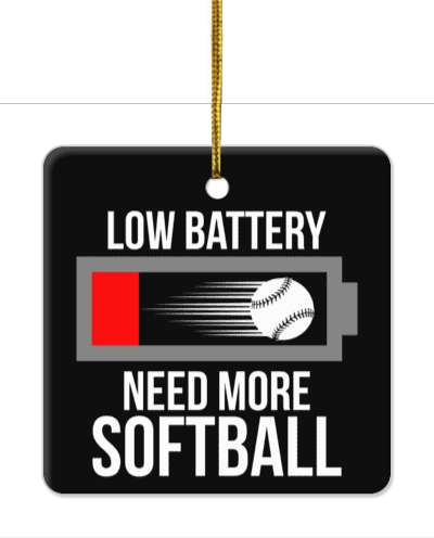 black recharge low battery need more softball stickers, magnet