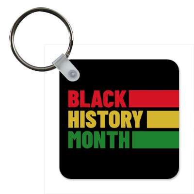 black sideways rectangles pan african colors black history month modern stickers, magnet