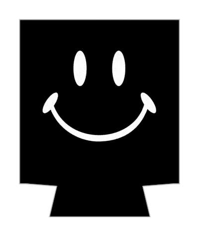 black smile face classic awesome fun stickers, magnet