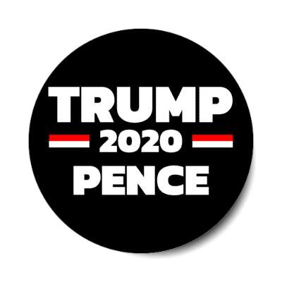 black trump 2020 pence sticker