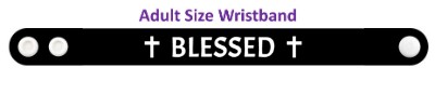 blessed black wristband
