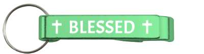 blessed god jesus cross stickers, magnet