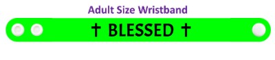 blessed green wristband