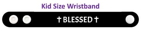blessed purple crosses wristband