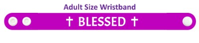blessed purple wristband