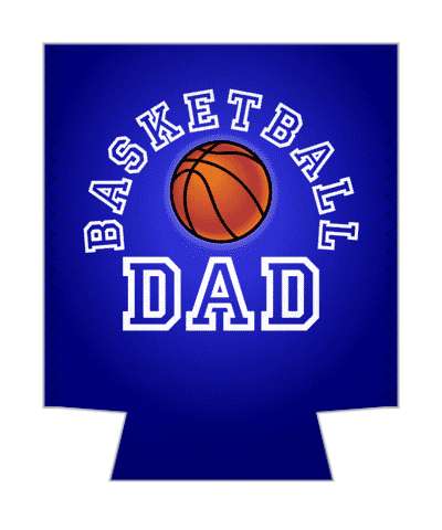 blue basketball dad proud parent stickers, magnet