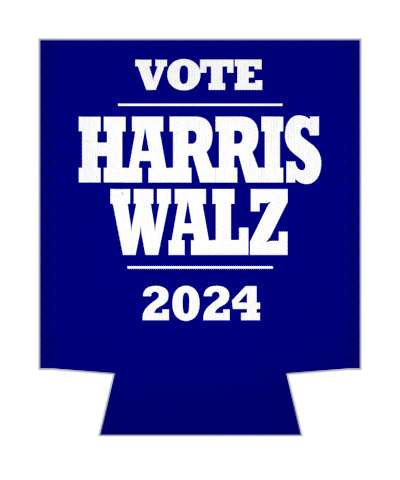 blue bold vote harris walz 2024 dem campaign stickers, magnet