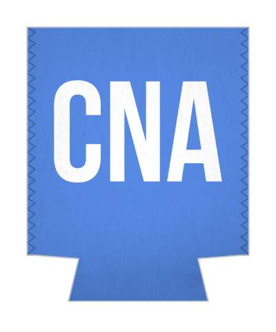 blue cna certified nursing assistant stickers, magnet