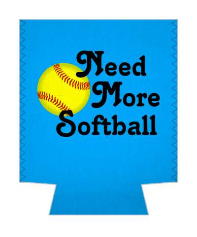 blue need more softball sports fan ball stickers, magnet