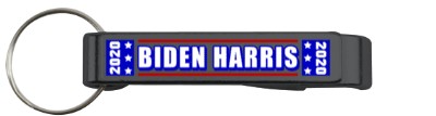 blue rectangle biden harris 2020 black bottle opener