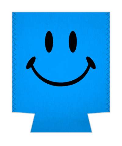 blue smiley smile emoji classic awesome fun stickers, magnet