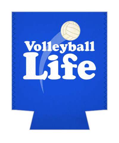blue volleyball life sports player stickers, magnet