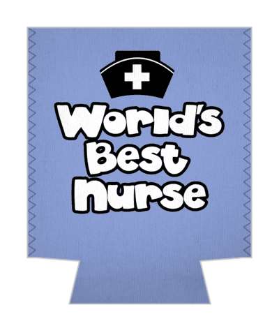 blue worlds best nurse stickers, magnet