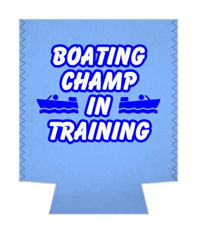 boating champ in training boat silhouettes stickers, magnet