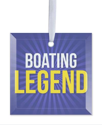boating legend blue rays stickers, magnet