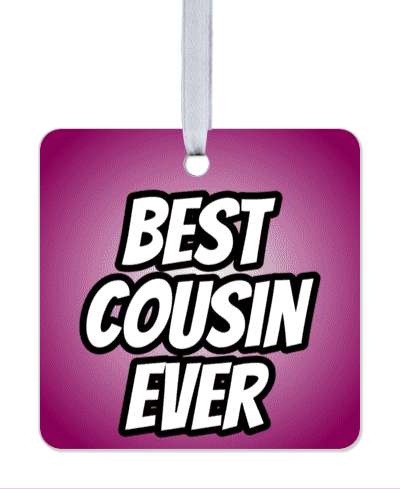 bold best cousin ever gradient stickers, magnet