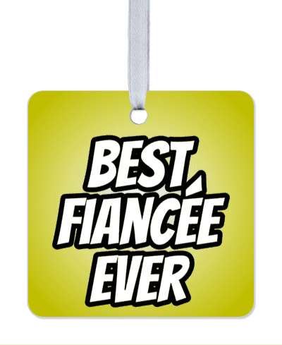bold best fiancee ever gradient stickers, magnet