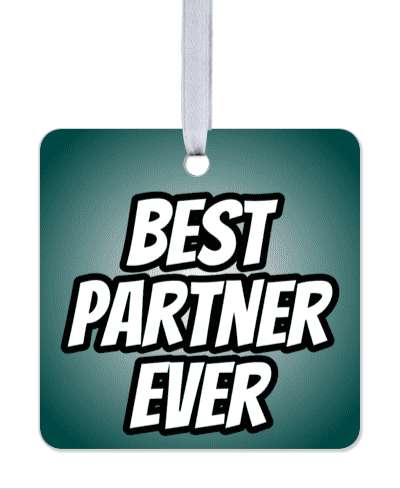 bold best partner ever gradient stickers, magnet