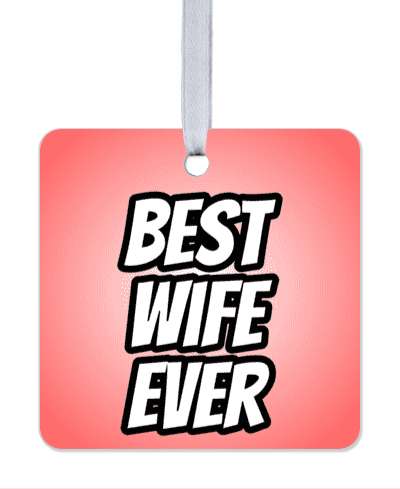 bold best wife ever gradient stickers, magnet