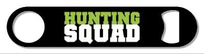 bold team black green white hunting squad stickers, magnet