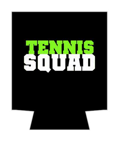 bold team tennis squad stickers, magnet
