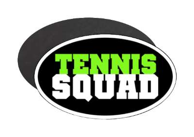 bold tennis squad team bold stickers, magnet