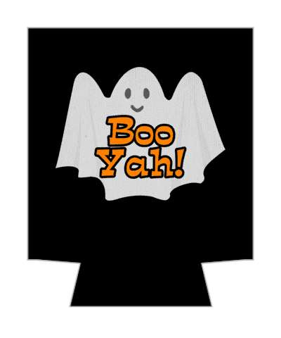 boo yah grey ghost cute stickers, magnet