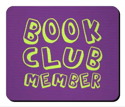 book club member purple cute reader stickers, magnet