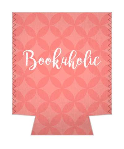 bookaholic pink stickers, magnet