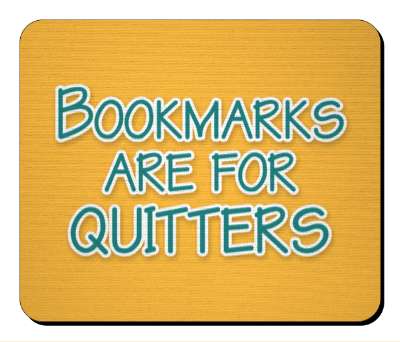 bookmarks are for quitters reader humor stickers, magnet