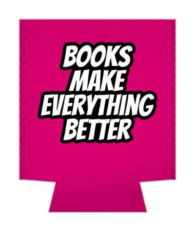 books make everything better bold stickers, magnet