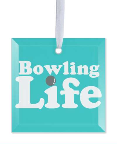 bowling life bowlingball teal stickers, magnet