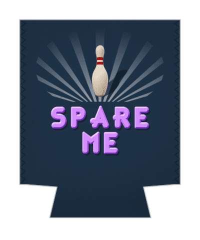 bowling pin rays spare me wordplay bowling stickers, magnet