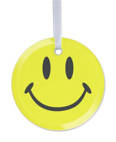 bright classic yellow happy smile face joy classic stickers, magnet